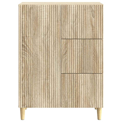 Sideboard med låda Sonoma-ek 66 x 34,5 x 90 cm Konstruerat trä