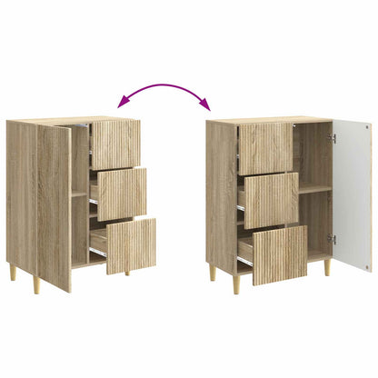 Sideboard med låda Sonoma-ek 66 x 34,5 x 90 cm Konstruerat trä