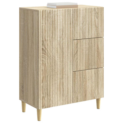 Sideboard med låda Sonoma-ek 66 x 34,5 x 90 cm Konstruerat trä