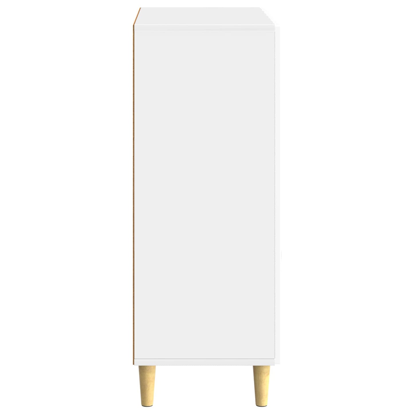Sideboard Vit högglans 66 x 34,5 x 90 cm Konstruerat trä