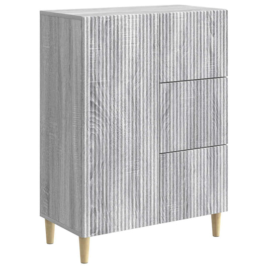 Sideboard Grå sonoma-ek 66 x 34,5 x 90 cm Konstruerat trä