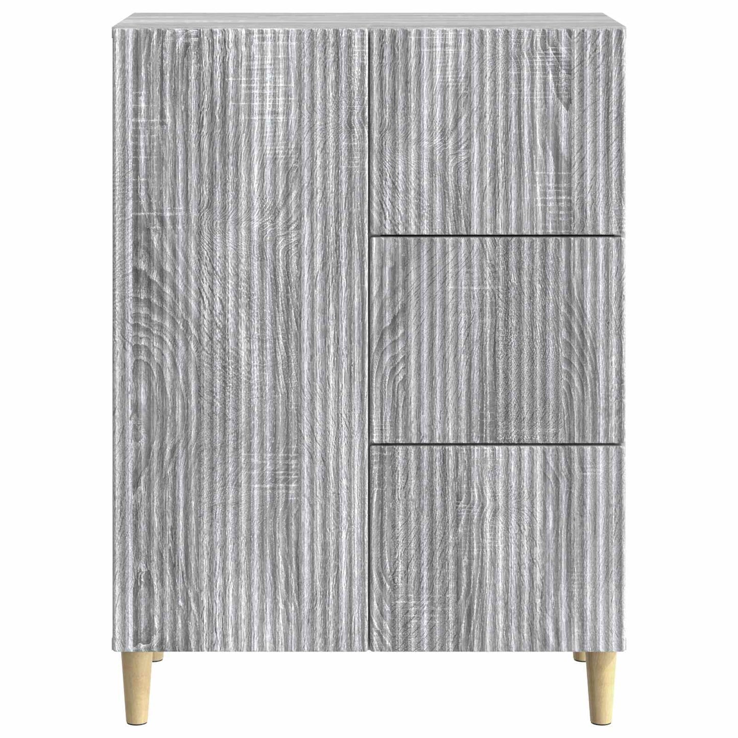 Sideboard Grå sonoma-ek 66 x 34,5 x 90 cm Konstruerat trä