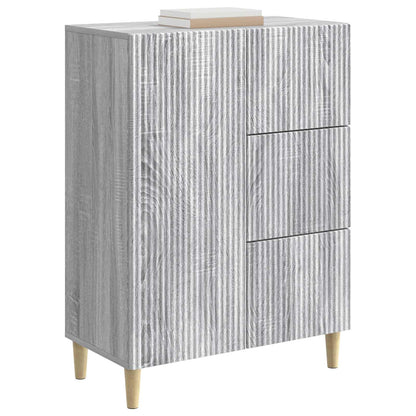 Sideboard Grå sonoma-ek 66 x 34,5 x 90 cm Konstruerat trä