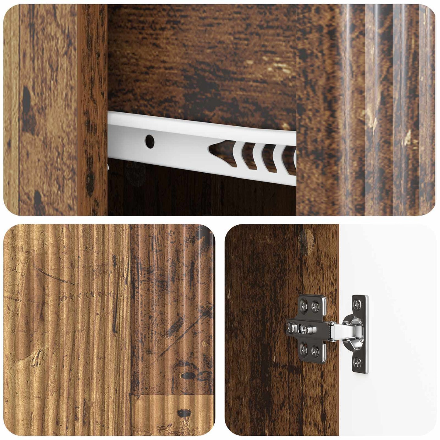 Sideboard Gammalt trä 66 x 34,5 x 90 cm Konstruerat trä