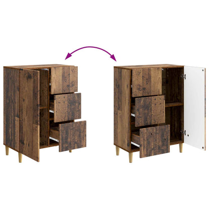 Sideboard Gammalt trä 66 x 34,5 x 90 cm Konstruerat trä