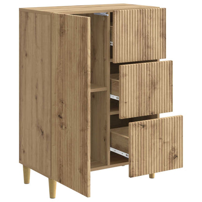 Sideboard med låda Artisan-ek 66 x 34,5 x 90 cm Konstruerat trä