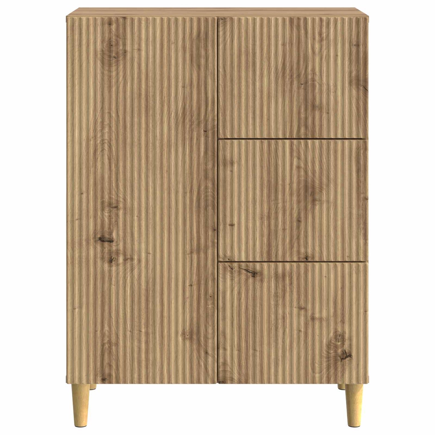 Sideboard med låda Artisan-ek 66 x 34,5 x 90 cm Konstruerat trä