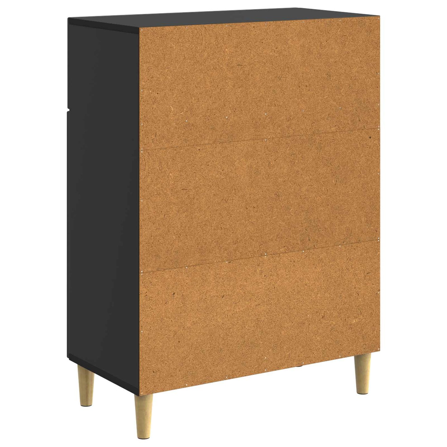 Sideboard med låda Svart 66 x 34,5 x 90 cm Konstruerat trä