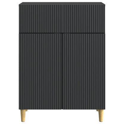 Sideboard med låda Svart 66 x 34,5 x 90 cm Konstruerat trä