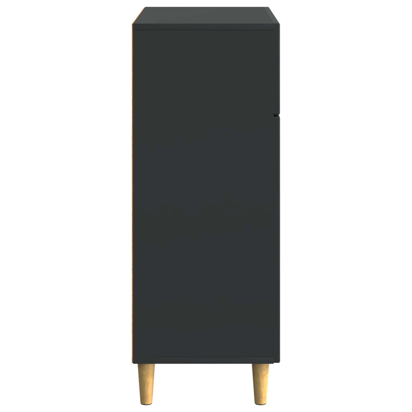 Sideboard med låda Svart 66 x 34,5 x 90 cm Konstruerat trä