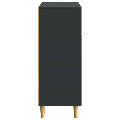Sideboard med låda Svart 66 x 34,5 x 90 cm Konstruerat trä