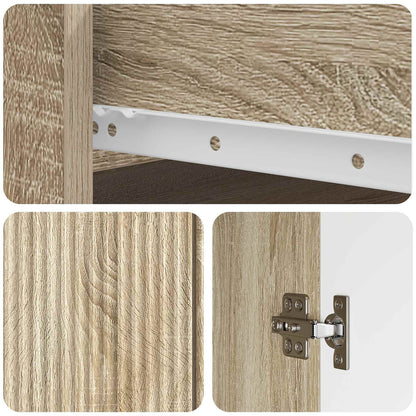 Sideboard med låda Sonoma-ek 66 x 34,5 x 90 cm Konstruerat trä