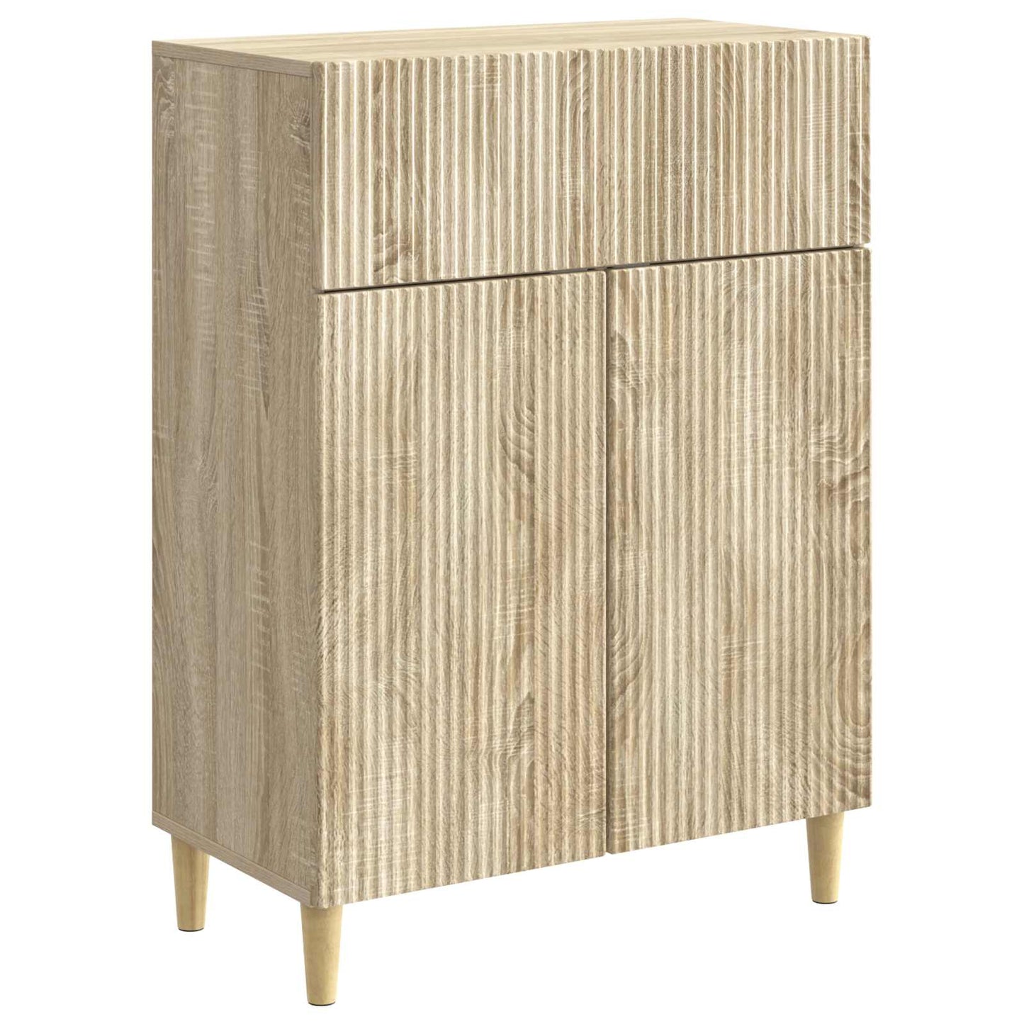 Sideboard med låda Sonoma-ek 66 x 34,5 x 90 cm Konstruerat trä