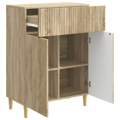 Sideboard med låda Sonoma-ek 66 x 34,5 x 90 cm Konstruerat trä