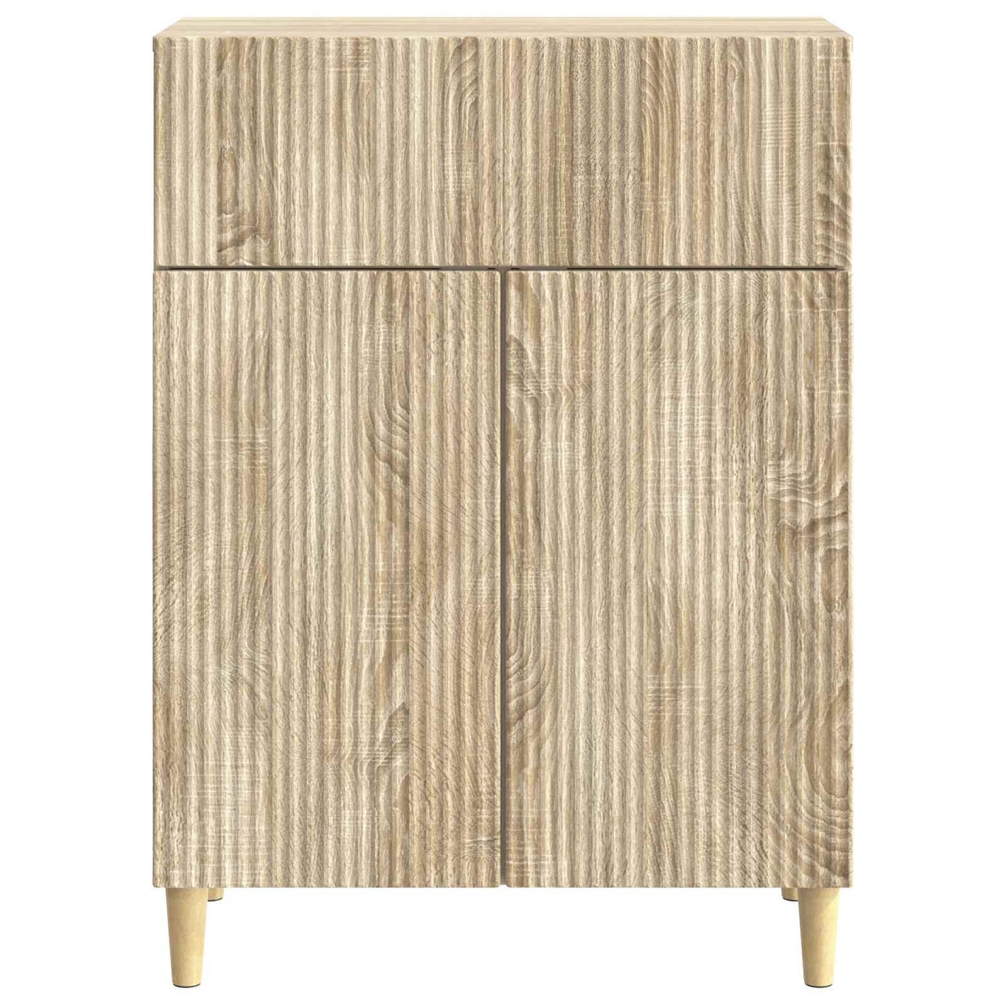 Sideboard med låda Sonoma-ek 66 x 34,5 x 90 cm Konstruerat trä