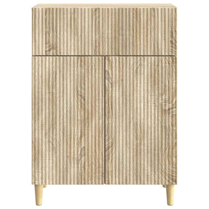 Sideboard med låda Sonoma-ek 66 x 34,5 x 90 cm Konstruerat trä