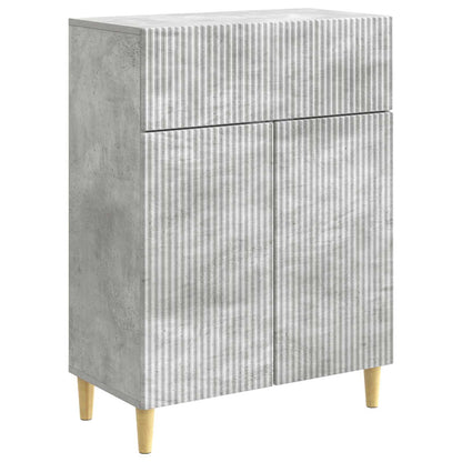 Sideboard med låda Betonggrå 66 x 34,5 x 90 cm Konstruerat trä