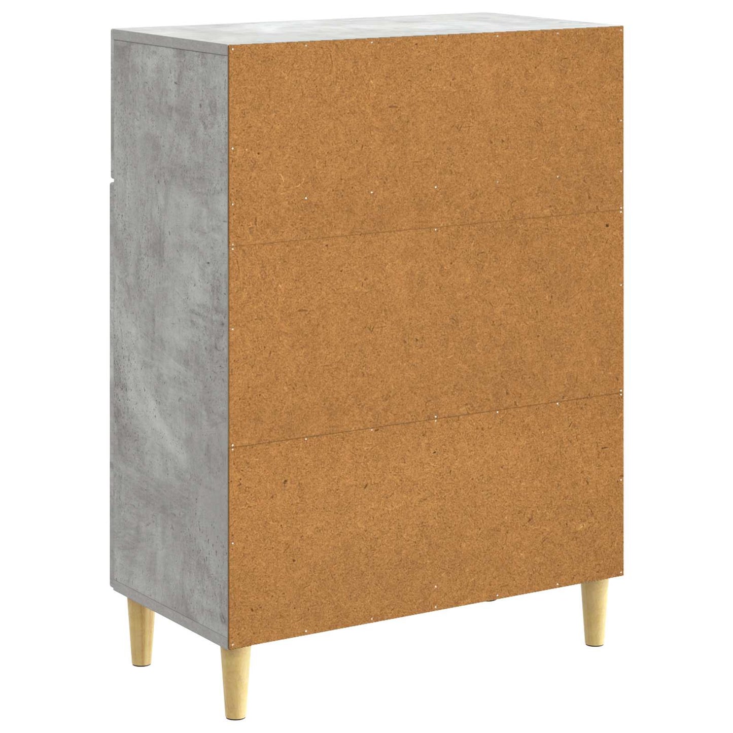 Sideboard med låda Betonggrå 66 x 34,5 x 90 cm Konstruerat trä