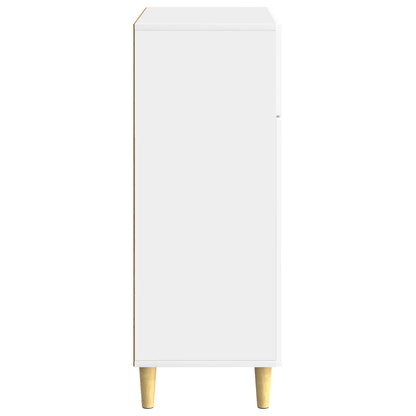 Sideboard Vit högglans 66 x 34,5 x 90 cm Konstruerat trä