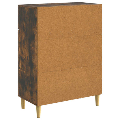 Sideboard med låda Rökt ek 66 x 34,5 x 90 cm Konstruerat trä