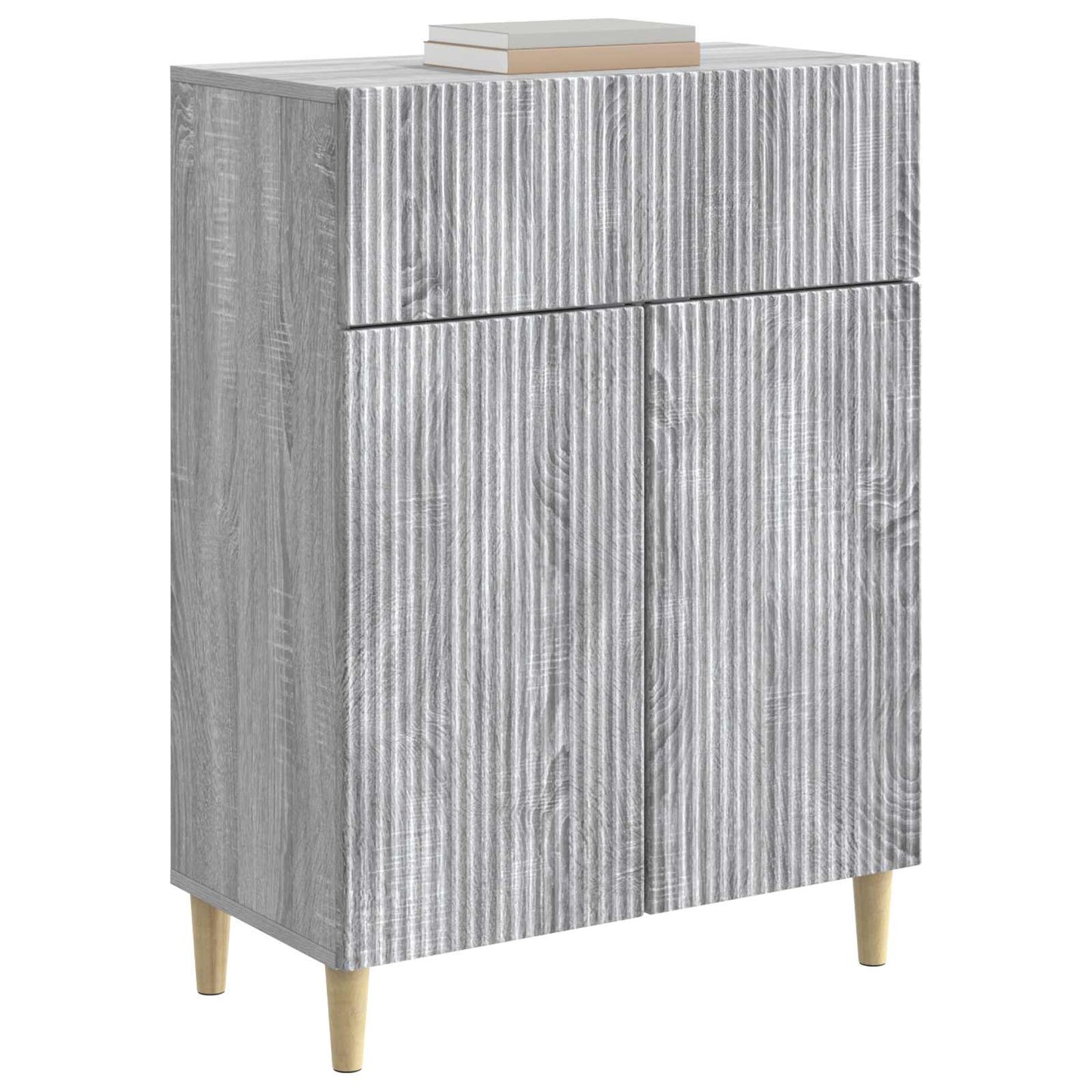 Sideboard Grå sonoma-ek 66 x 34,5 x 90 cm Konstruerat trä