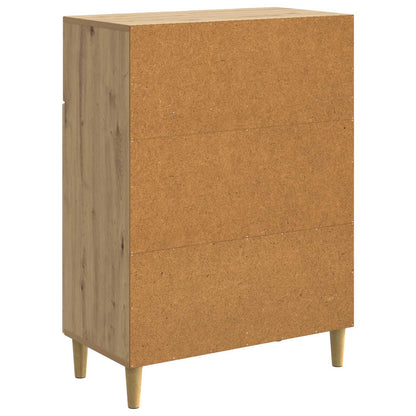 Sideboard med låda Artisan-ek 66 x 34,5 x 90 cm Konstruerat trä