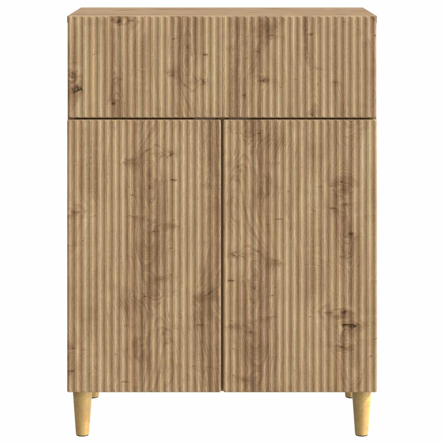 Sideboard med låda Artisan-ek 66 x 34,5 x 90 cm Konstruerat trä
