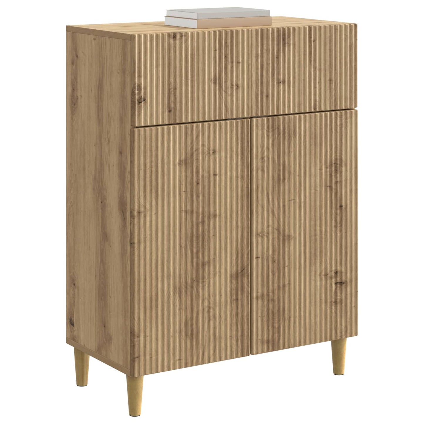 Sideboard med låda Artisan-ek 66 x 34,5 x 90 cm Konstruerat trä