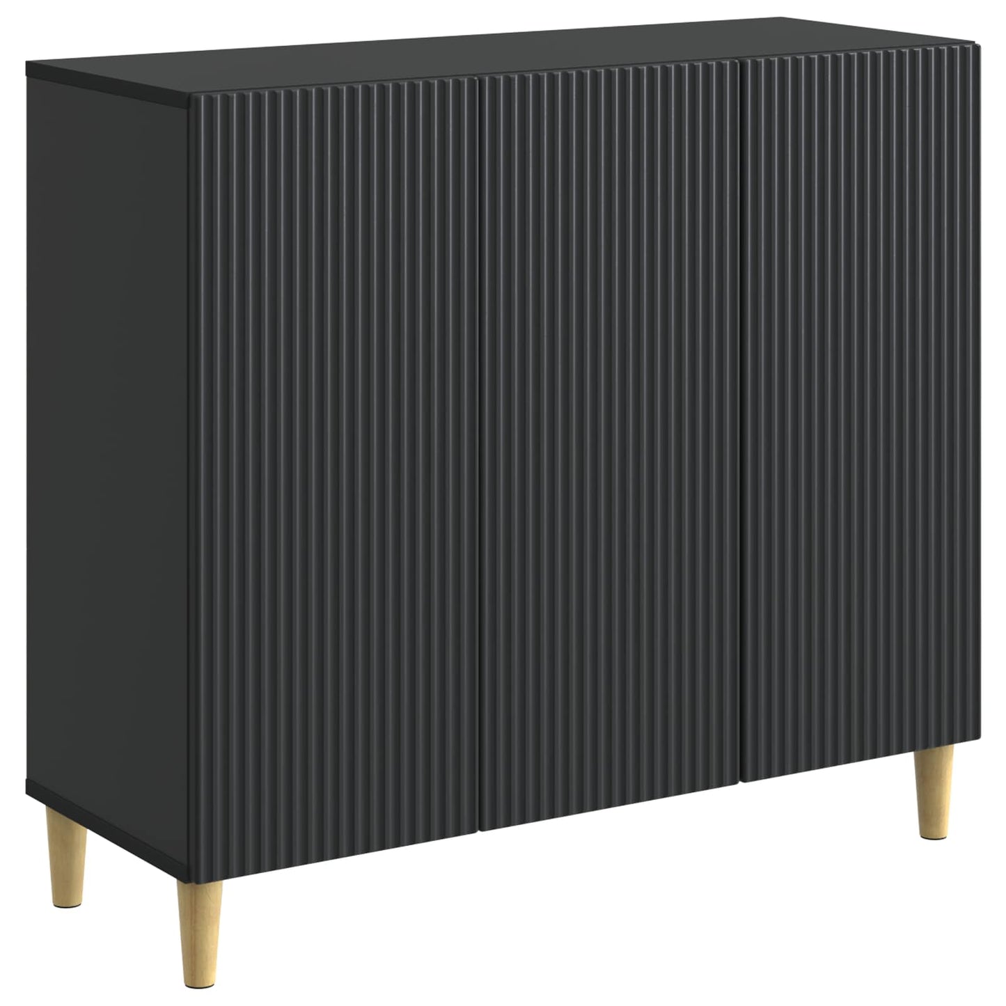 Sideboard Svart 89 x 34,5 x 80 cm Konstruerat trä