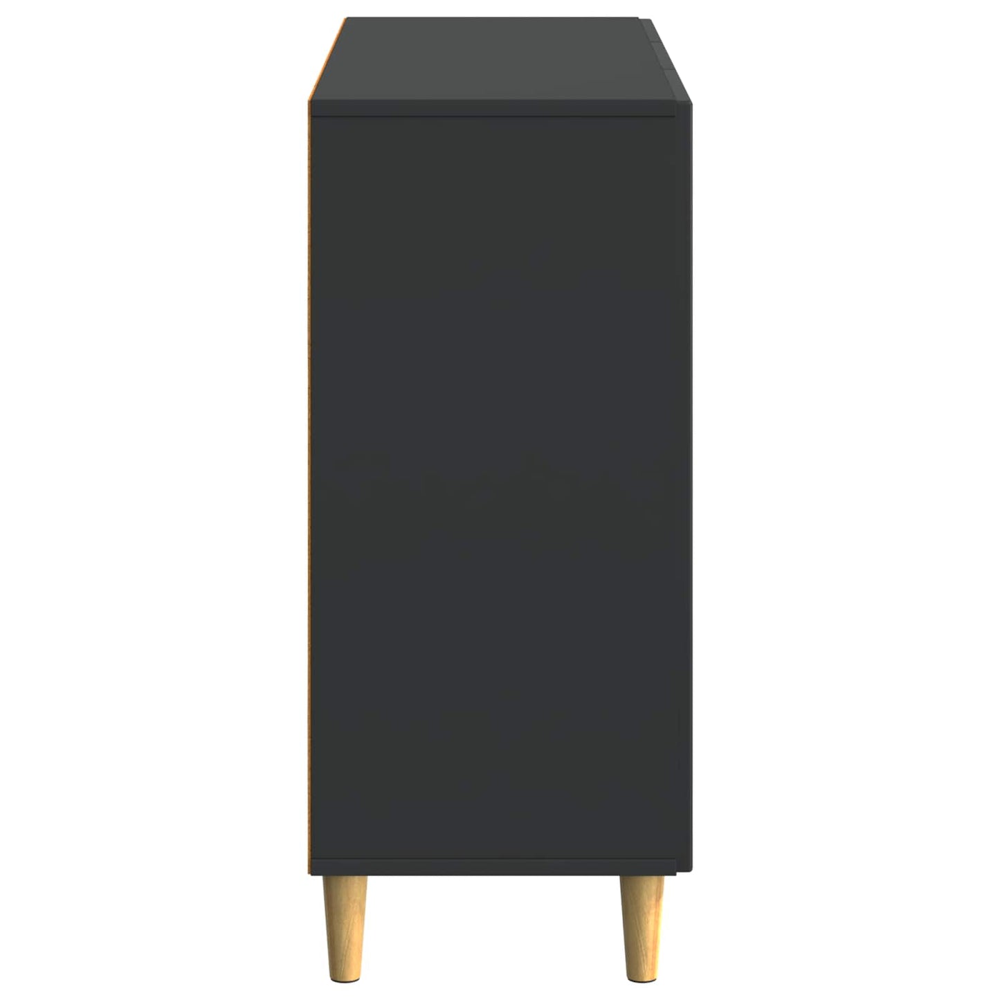 Sideboard Svart 89 x 34,5 x 80 cm Konstruerat trä