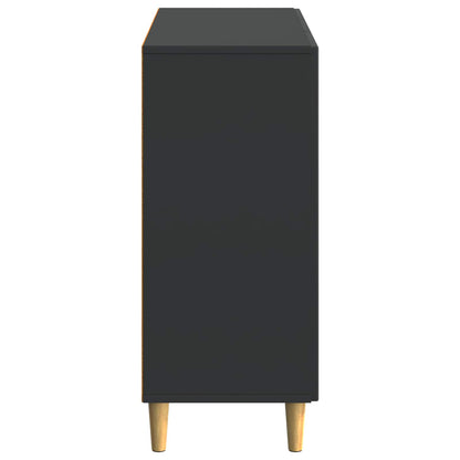 Sideboard Svart 89 x 34,5 x 80 cm Konstruerat trä