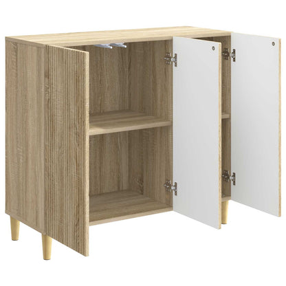 Sideboard Sonoma-ek 89 x 34,5 x 80 cm Konstruerat trä