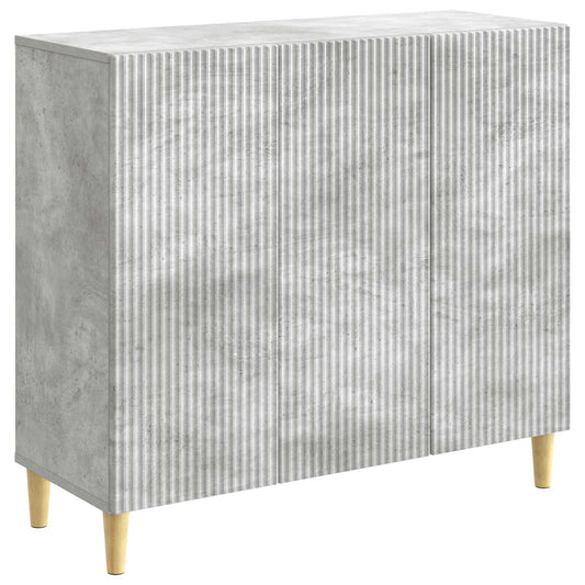 Sideboard Betonggrå 89 x 34,5 x 80 cm Konstruerat trä