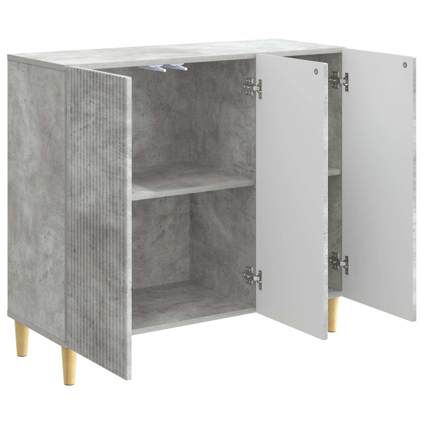 Sideboard Betonggrå 89 x 34,5 x 80 cm Konstruerat trä