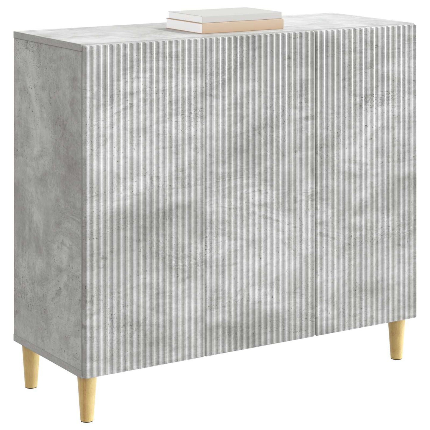 Sideboard Betonggrå 89 x 34,5 x 80 cm Konstruerat trä