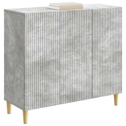 Sideboard Betonggrå 89 x 34,5 x 80 cm Konstruerat trä