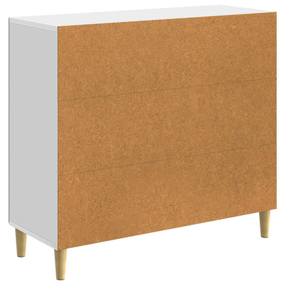 Sideboard Vit högglans 89 x 34,5 x 80 cm Konstruerat trä