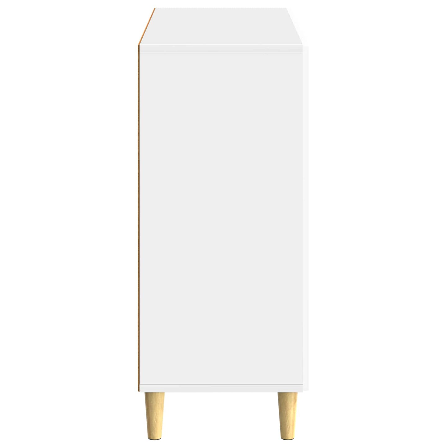 Sideboard Vit högglans 89 x 34,5 x 80 cm Konstruerat trä