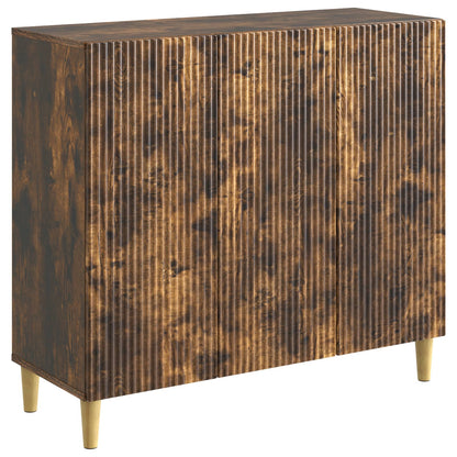 Sideboard Rökt ek 89 x 34,5 x 80 cm Konstruerat trä