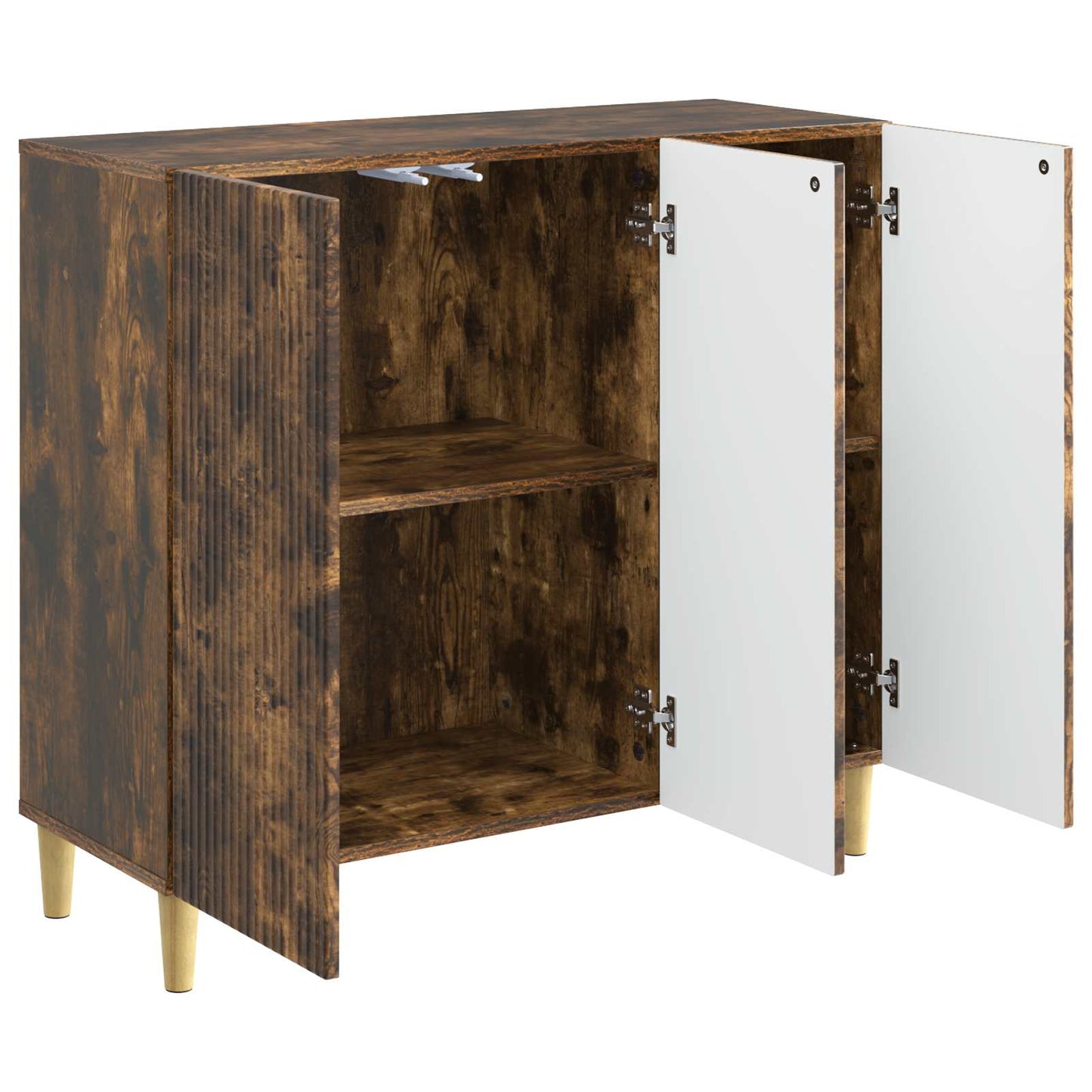 Sideboard Rökt ek 89 x 34,5 x 80 cm Konstruerat trä