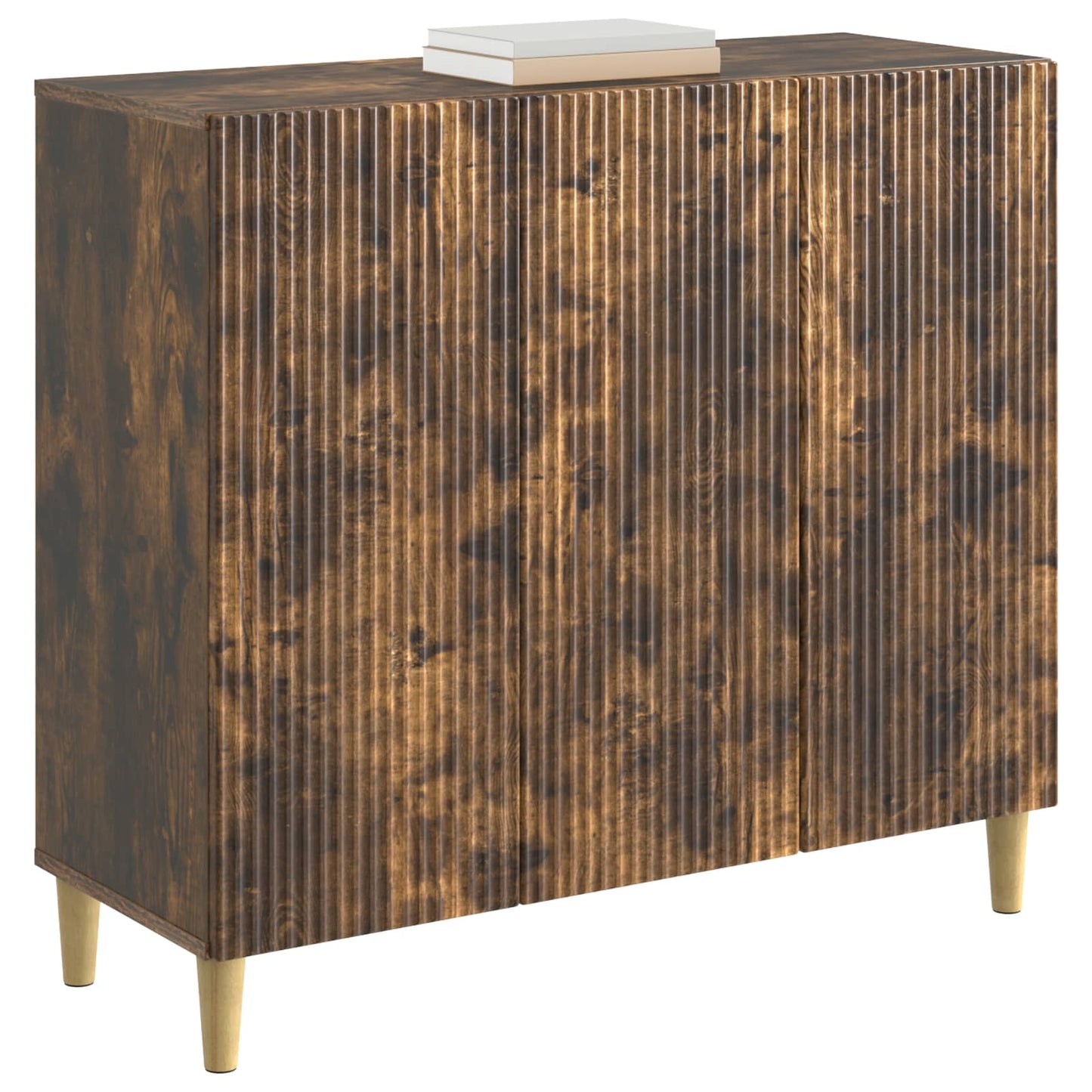 Sideboard Rökt ek 89 x 34,5 x 80 cm Konstruerat trä