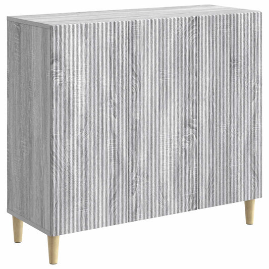 Sideboard Grå sonoma-ek 89 x 34,5 x 80 cm Konstruerat trä