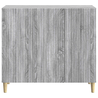Sideboard Grå sonoma-ek 89 x 34,5 x 80 cm Konstruerat trä