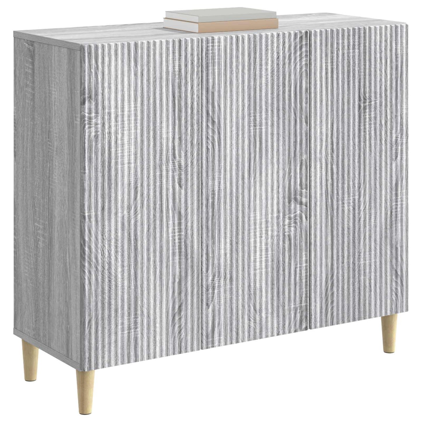 Sideboard Grå sonoma-ek 89 x 34,5 x 80 cm Konstruerat trä