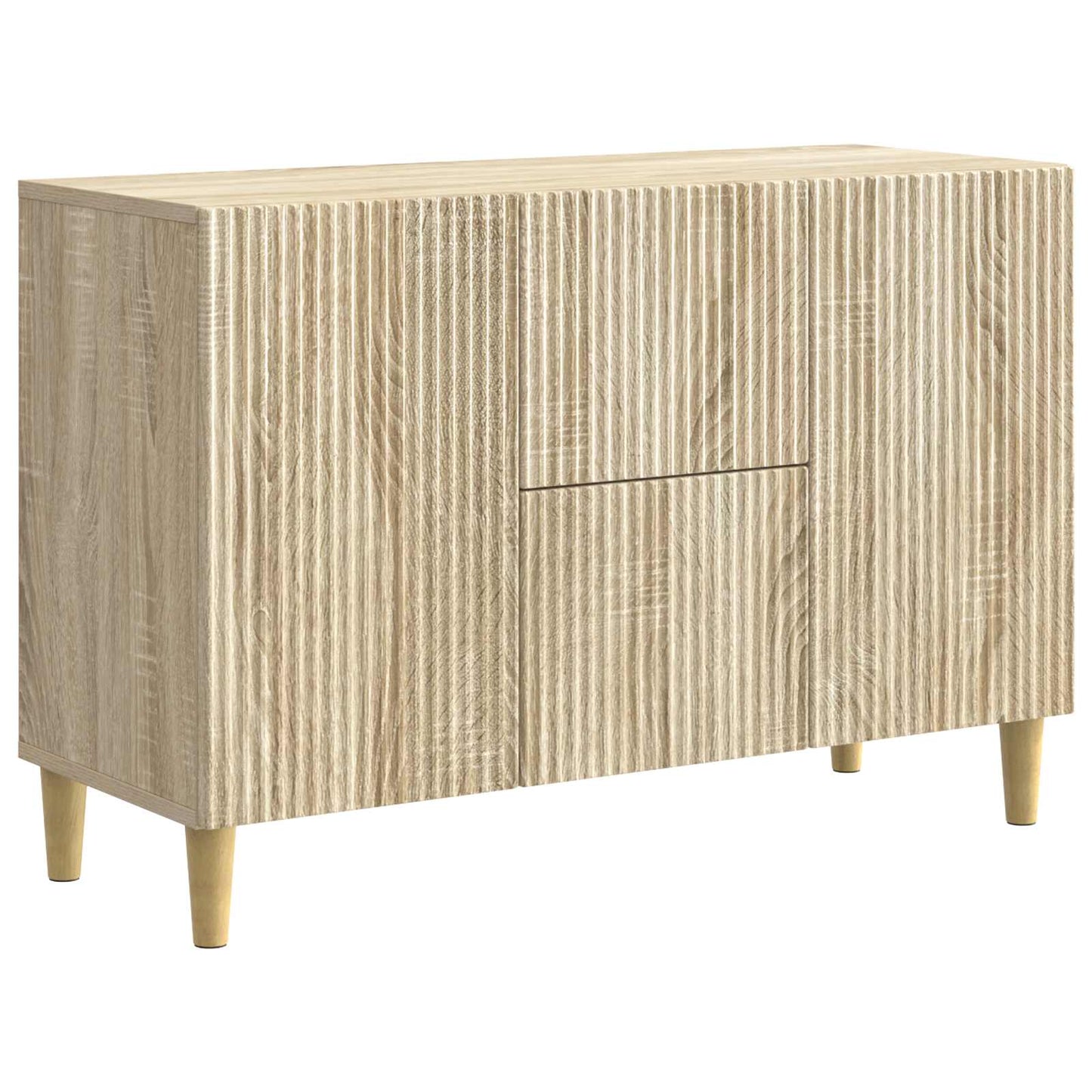 Sideboard med låda Sonoma-ek 89 x 34,5 x 60 cm Konstruerat trä