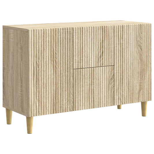 Sideboard med låda Sonoma-ek 89 x 34,5 x 60 cm Konstruerat trä