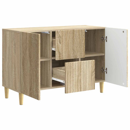 Sideboard med låda Sonoma-ek 89 x 34,5 x 60 cm Konstruerat trä