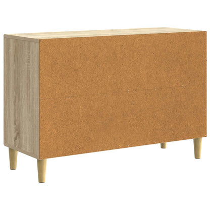 Sideboard med låda Sonoma-ek 89 x 34,5 x 60 cm Konstruerat trä