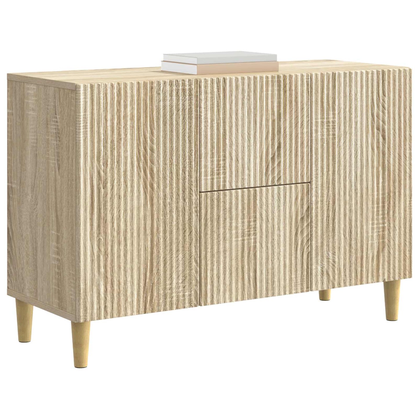 Sideboard med låda Sonoma-ek 89 x 34,5 x 60 cm Konstruerat trä