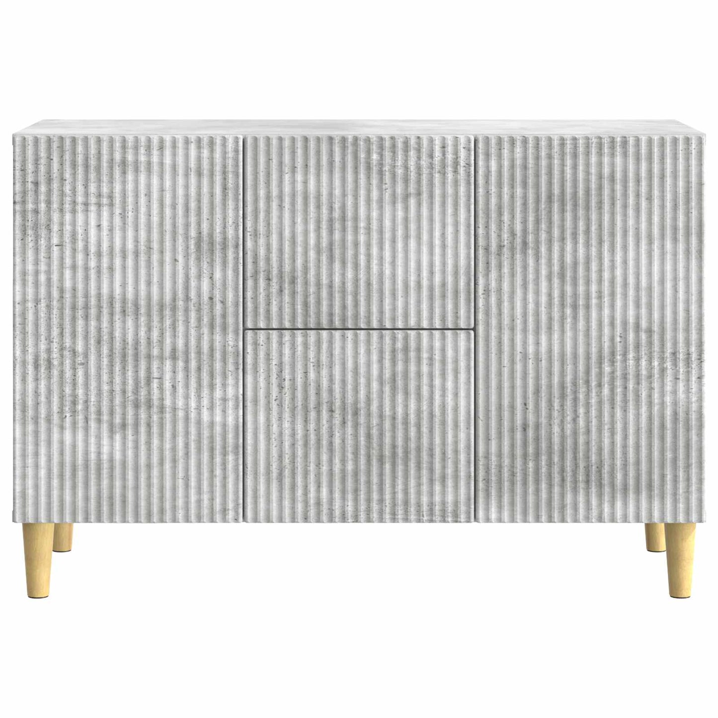Sideboard med låda Betonggrå 89 x 34,5 x 60 cm Konstruerat trä